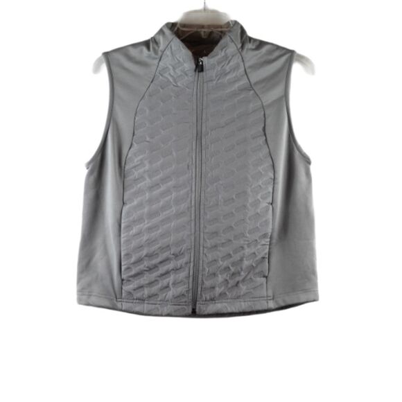 Xersion Gray Women's Vest Front Pockets Zip Closure Large 053 - Picture 1 of 4